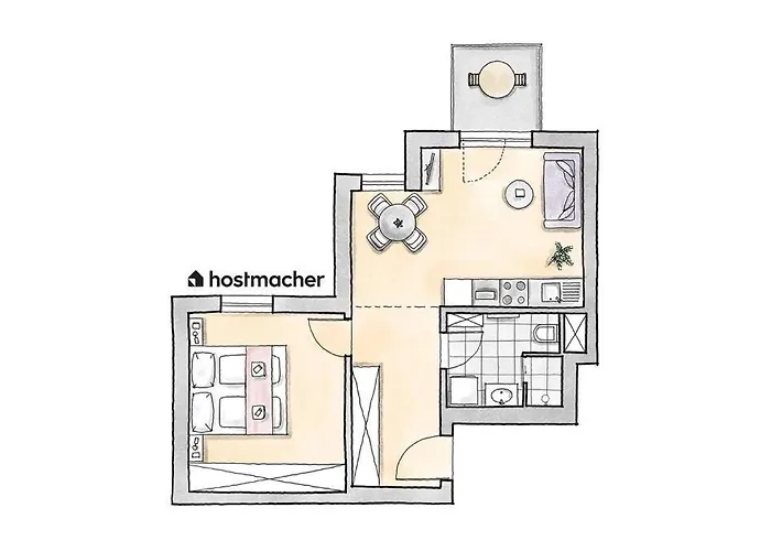 1br With Balcony, Urban Style By Hm Апартаменти